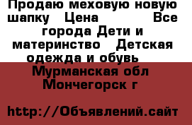 Продаю меховую новую шапку › Цена ­ 1 000 - Все города Дети и материнство » Детская одежда и обувь   . Мурманская обл.,Мончегорск г.